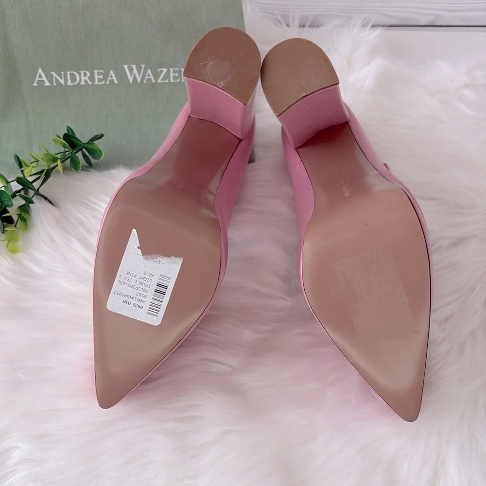 Andrea Wazen “Double Jeu” Platform Mary‎ Jane Pumps